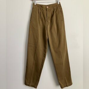 LIZ WEAR Mossy Brown High Rise Straight Leg Vintage Pants Size 6P